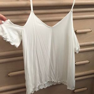 white off shoulder top